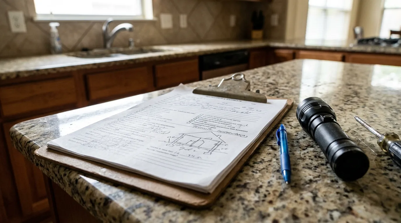 Termite treatment estimate for a Conroe home