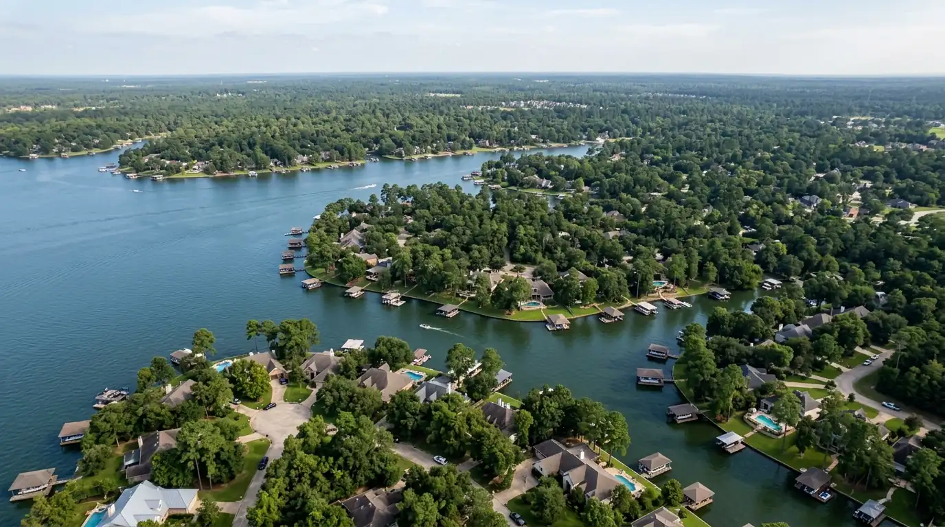 Lake Conroe neighborhoods in Montgomery County, TX