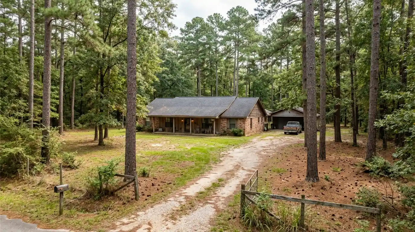 Wooded acreage home near New Caney, TX
