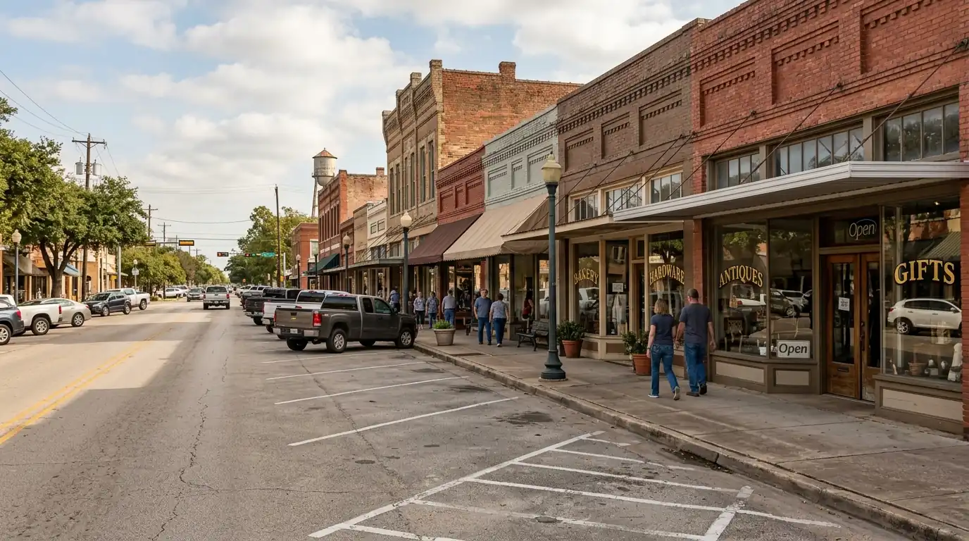 Historic downtown Tomball, TX