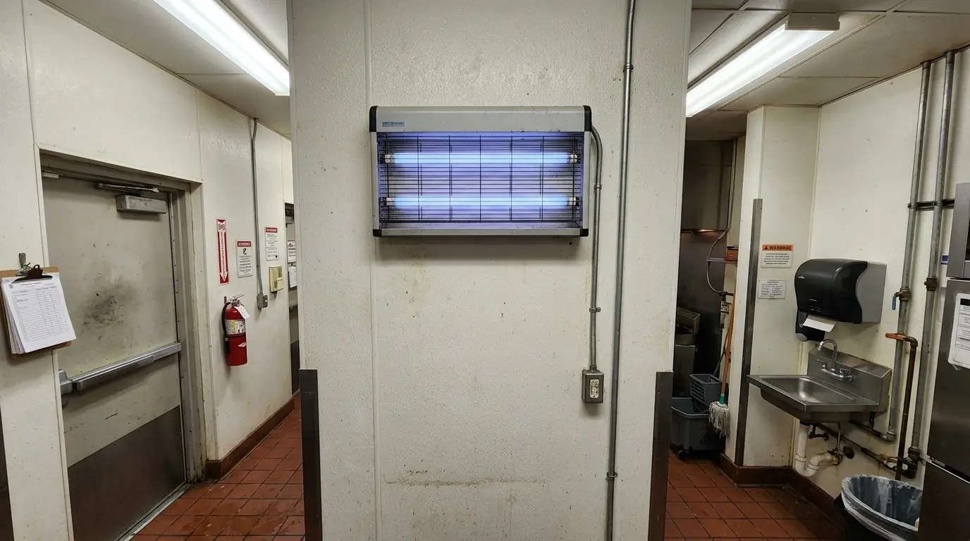 Fly light in a Conroe restaurant kitchen
