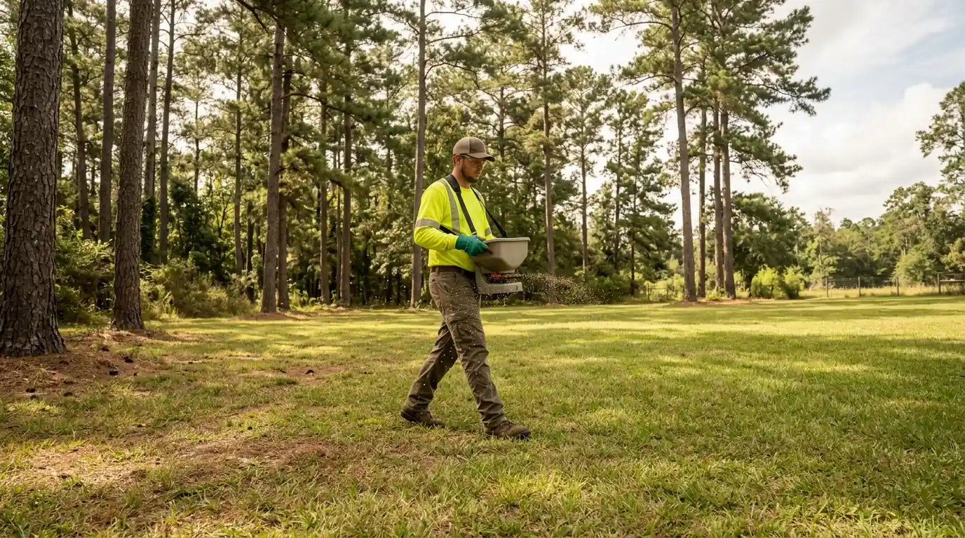 Acreage fire ant treatment in Magnolia