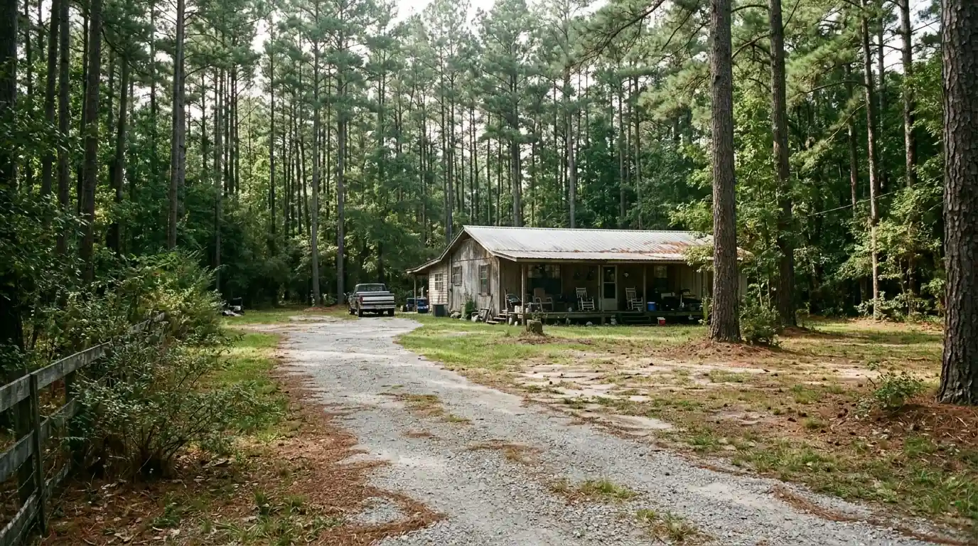 Forest-edge home in Walker County, TX