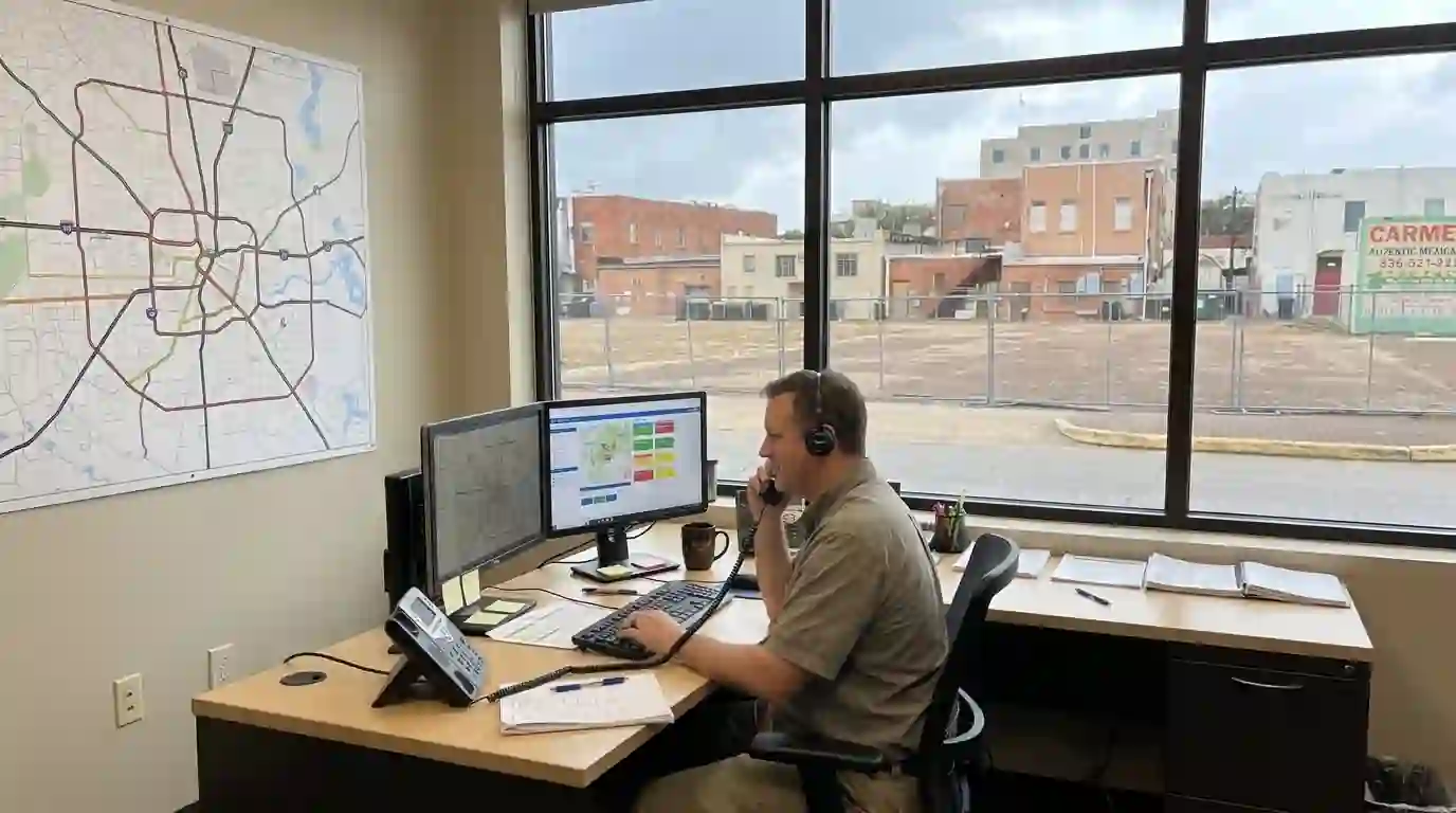 Conroe Exterminator phone line being answered at the office