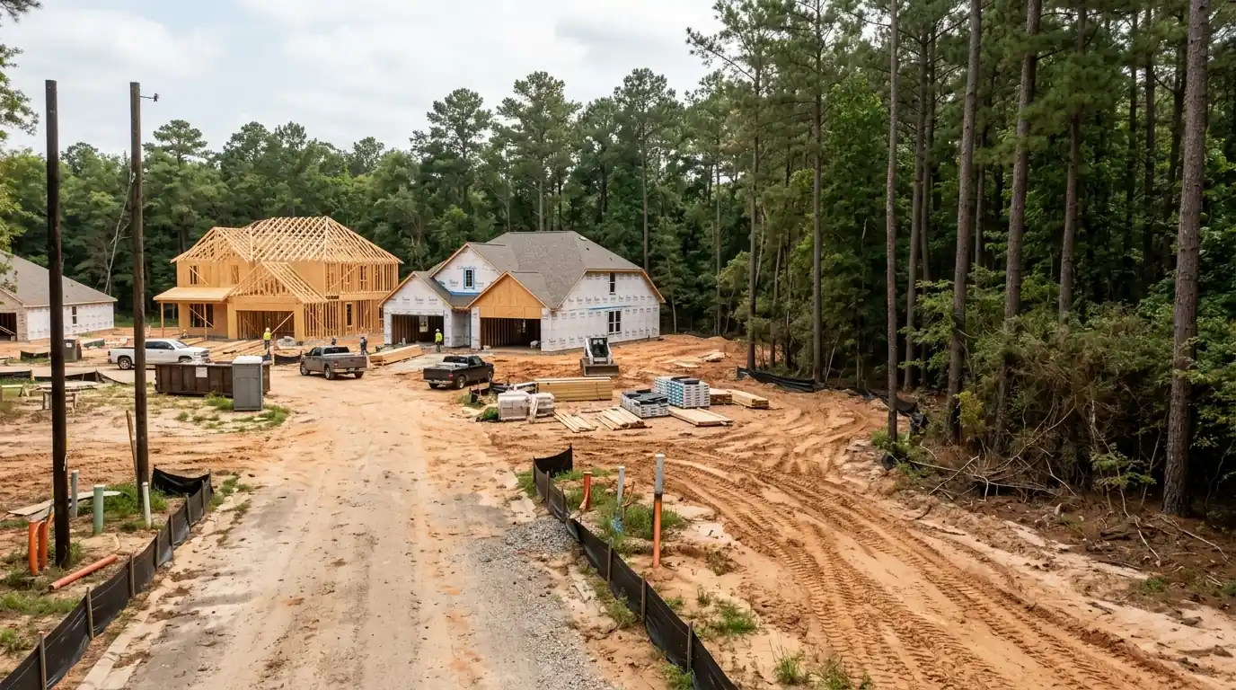 New construction in the pines in Porter, TX