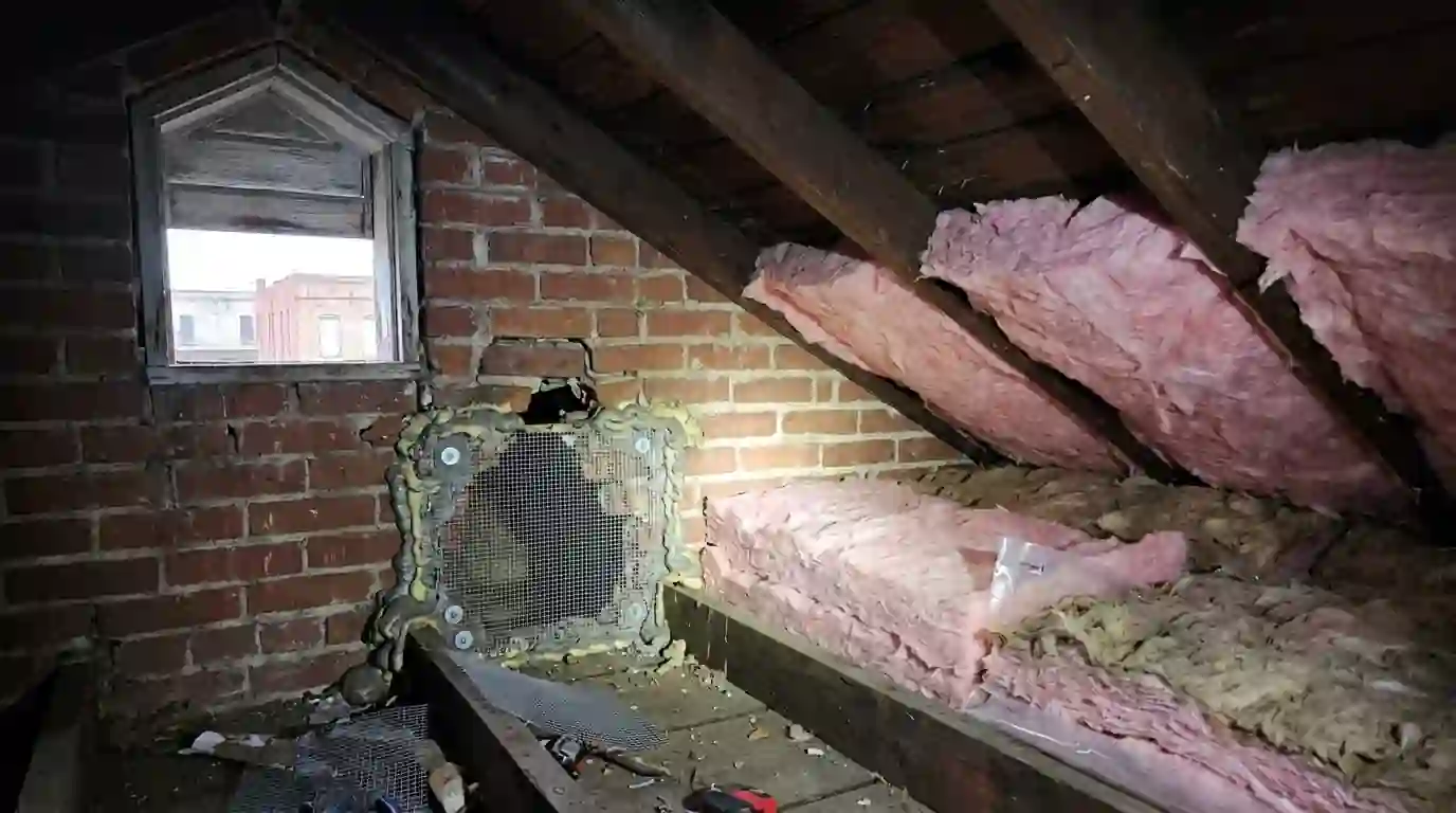Rodent station at a Grimes County barn